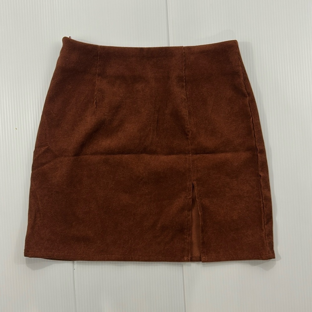 J54.‎ SHEIN Brown Pencil Skirt (XS)